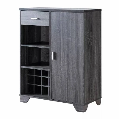 Ereth Modern Wine Bar Cabinet Dark Gray - MiBasics - Image 5