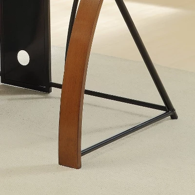 Soron Computer Desk Oak/Black - MiBasics - Image 2