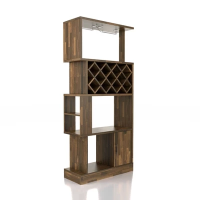 Wellster Wine Cabinet For 11 Wine Bottles And Stemware Rack - MiBasics - Image 10