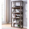 71" Cinerus 6 Shelf Bookshelf Walnut - MiBasics