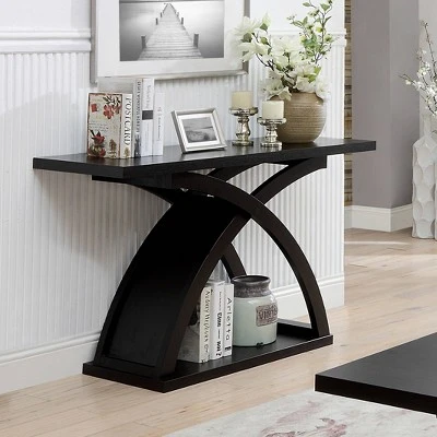 Henry X Cross Base Sofa Table Espresso - MiBasics - Image 2