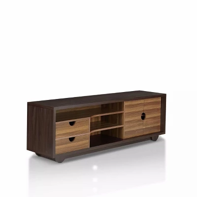 Jubu Open Shelf TV Stand For TVs Up To 60" Wenge - MiBasics - Image 3