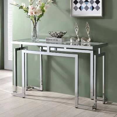 Howth Glass Top Sofa Table - MiBasics