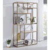70.25" Amstil 6 Shelf Display Bookcase Champagne - MiBasics