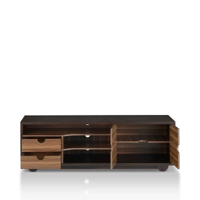 Jubu Open Shelf TV Stand For TVs Up To 60" Wenge - MiBasics - Image 2