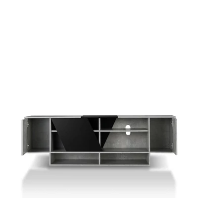 Yang Contemporary TV Stand For TVs Up To 70" Gray - MiBasics - Image 5