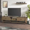 Evan TV Stand For TVs Up To 70" Honey Walnut - MiBasics