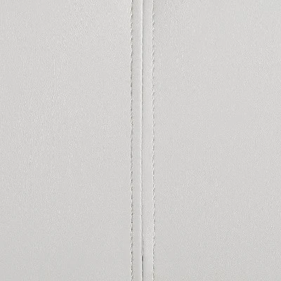 Full/Twin Tioga Upholstered Bookcase Bed White - MiBasics - Image 2