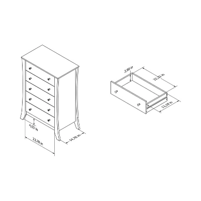Weston 5 Drawer Chest Roasted Espresso - MiBasics - Image 4