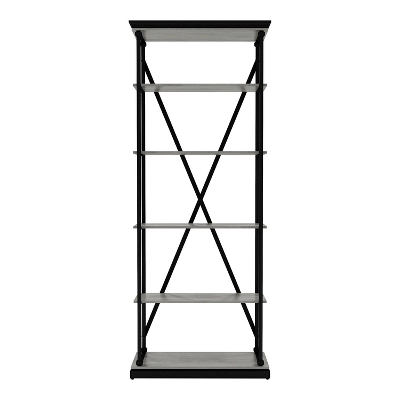 84.25"x33.88" Cadboll 5 Layer Bookcase - MiBasics - Image 4