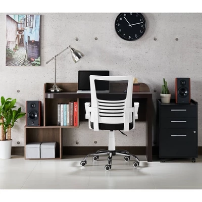 Erwin Cushioned Mesh Office Chair White - MiBasics - Image 5