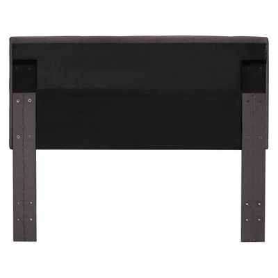 Queen Tina Adult Upholstered Headboard Gray - MiBasics - Image 2