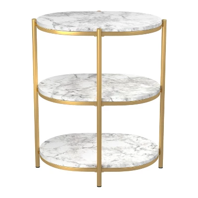 Crail Faux Marble Top Side Table - MiBasics - Image 6