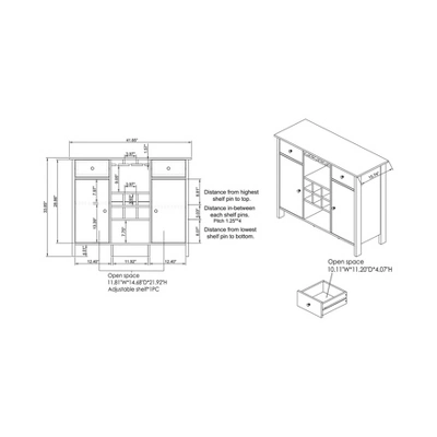 Ridsley Multi Storage Buffet - MiBasics - Image 7