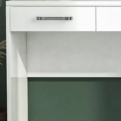 Grayde 3 Drawer Vanity Table Luminous White - MiBasics - Image 2