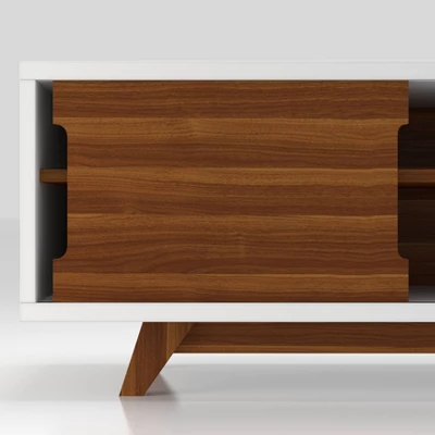 Pentictin 6 Shelf TV Stand For TVs Up To 70" White - MiBasics - Image 10